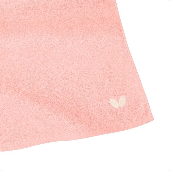 Butterfly Sarafuwari Towel - Pink - Corner